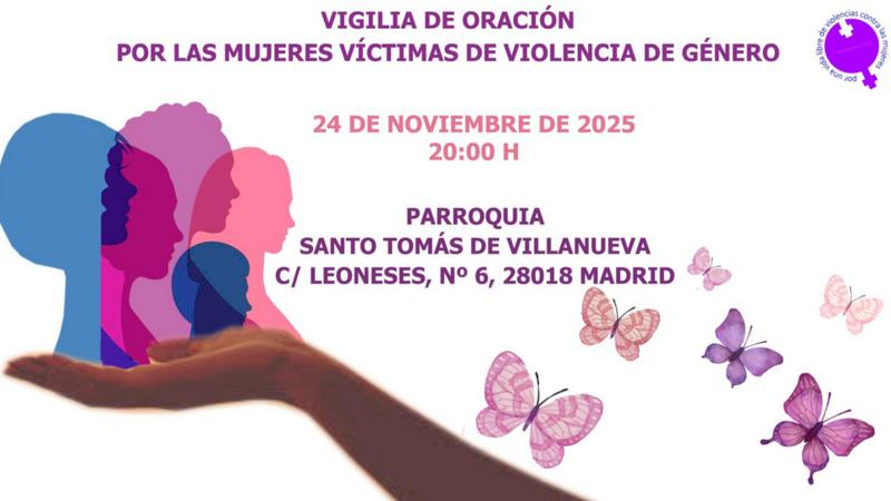 Vigilia de oraci&oacute;n por las mujeres v&iacute;ctimas de violencia de g&eacute;nero en la Parroquia Santo Tom&aacute;s de Villanueva