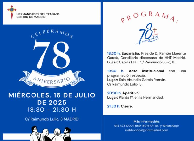 78 aniversario de la constituci&oacute;n de las Hermandades del Trabajo
