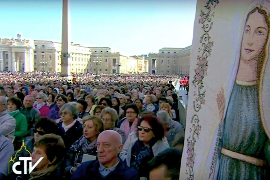 El Santo Padre en el Jubileo Mariano: 'Sepamos agradecer a Dios como lo hizo Mar&iacute;a'