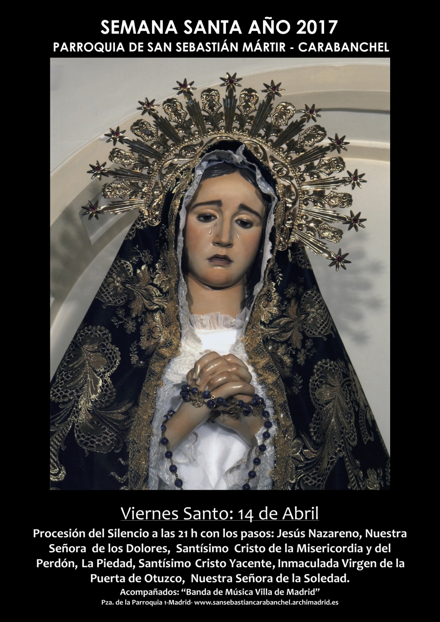 Triduo en honor al Santísimo Cristo de la Misericordia y del Perdón en San Sebastián Mártir de Carabanchel