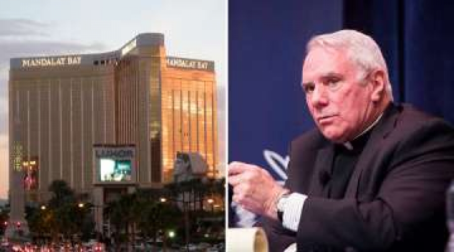 Tiroteo en Las Vegas: Sacerdote bendice hotel mientras reza a San Miguel Arc&aacute;ngel
