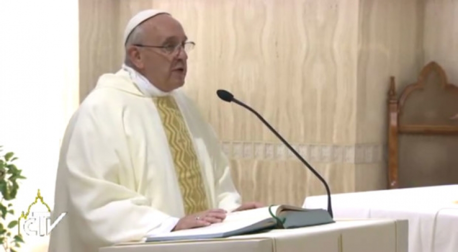 Francisco en Santa Marta nos exhorta a anunciar la Resurrecci&oacute;n de Jes&uacute;s