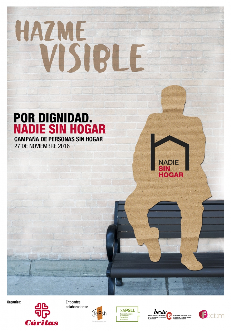 C&aacute;ritas Madrid presenta la campa&ntilde;a de las personas sin hogar 2016: 'Por dignidad. Nadie sin hogar'