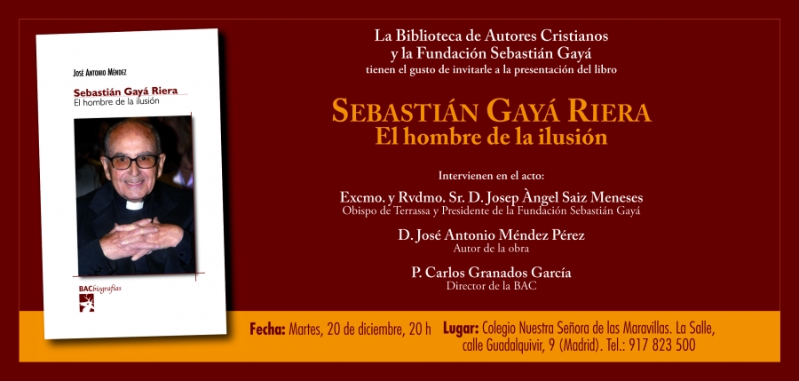 Jos&eacute; Antonio M&eacute;ndez presenta su obra 'Sebasti&aacute;n Gay&aacute; Riera. El hombre de la ilusi&oacute;n'