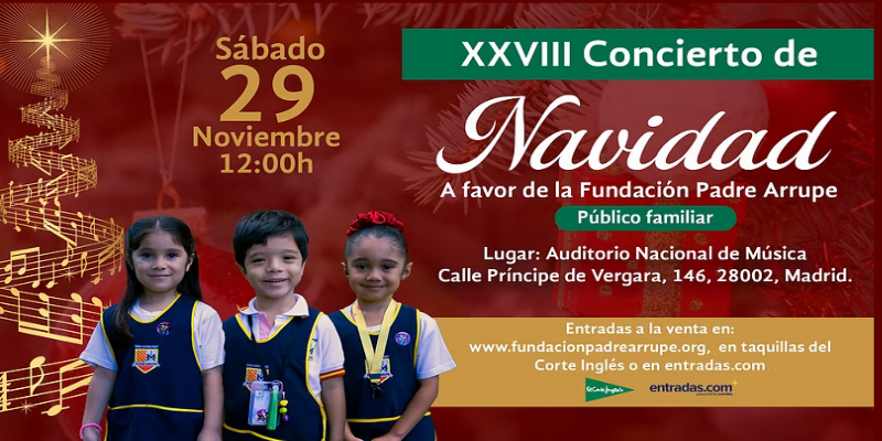 Concierto Ben&eacute;fico de Navidad a favor de la Fundaci&oacute;n Padre Arrupe: Donde la m&uacute;sica se convierte en futuro