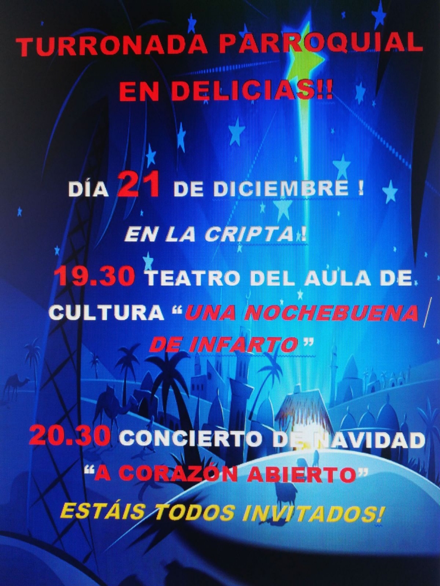 Nuestra Señora de las Delicias organiza conciertos de Navidad y una obra de teatro