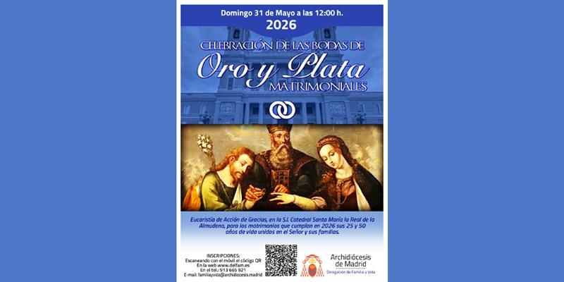 La catedral de la Almudena acoge la celebraci&oacute;n de las bodas de plata y oro matrimoniales
