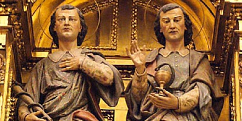 Vicente Mart&iacute;n Mu&ntilde;oz, obispo auxiliar de Madrid, preside una misa en la Real Colegiata de San Isidro con motivo de la festividad de los santos Cosme y Dami&aacute;n