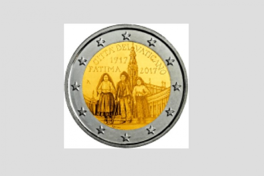 Vaticano: una moneda conmemorativa de dos euros en el centenario de F&aacute;tima