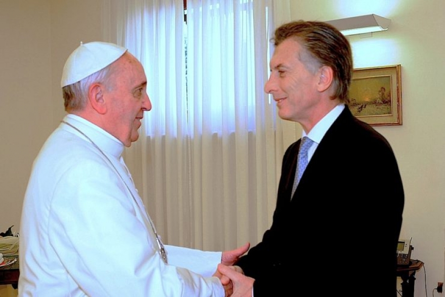 Francisco desea al presidente Macri reconciliaci&oacute;n y fraternidad para Argentina