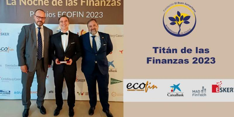 Javier Lapastora, presidente delegado de la Fundación El Buen Samaritano, recibe el premio Financiero del Año 2023
