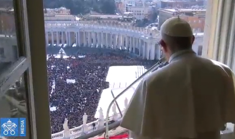 El Papa anima a los ni&ntilde;os y a los j&oacute;venes a testimoniar de la bondad de Dios